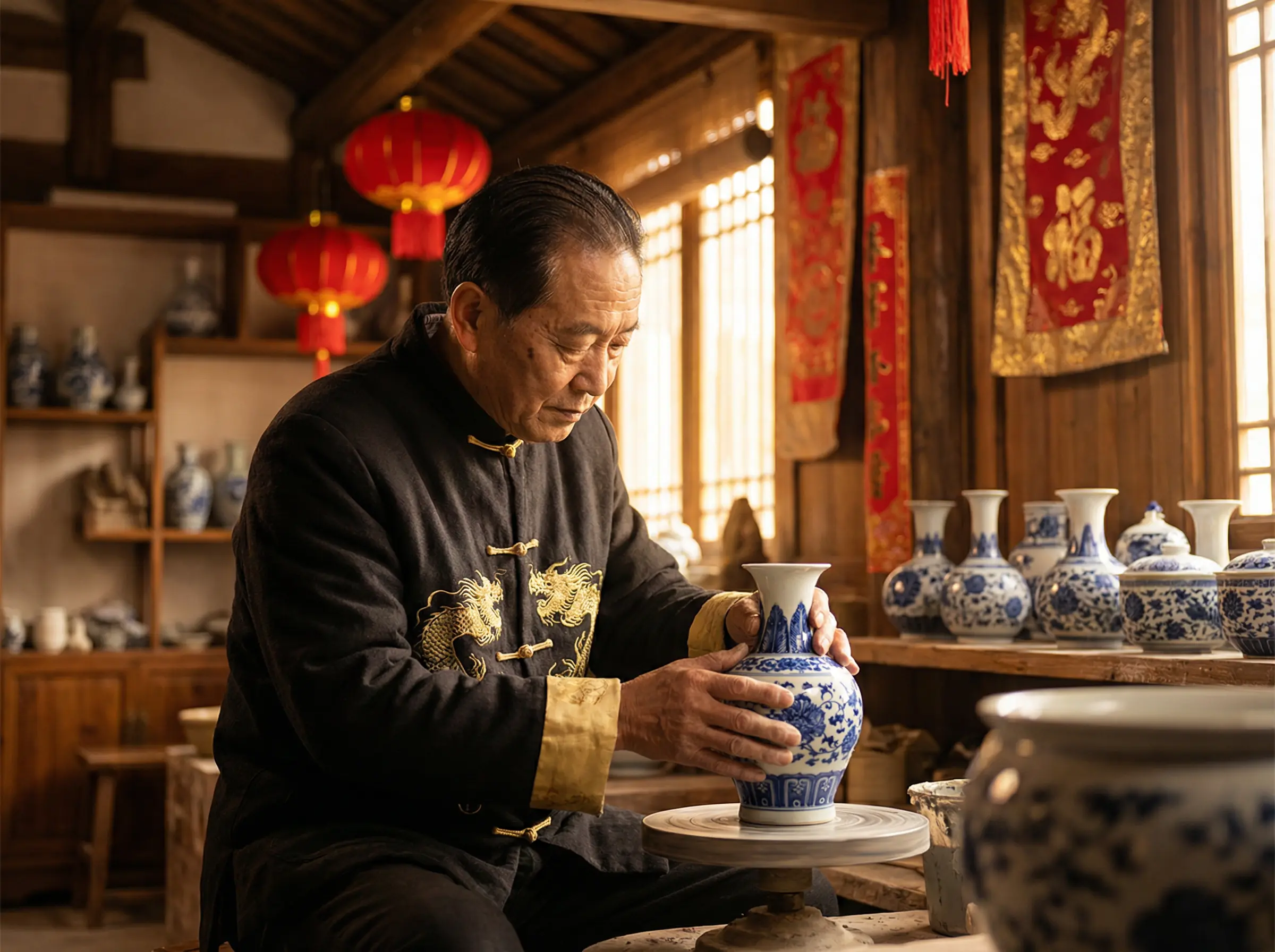 在线拍照 瓷器工艺视频封面